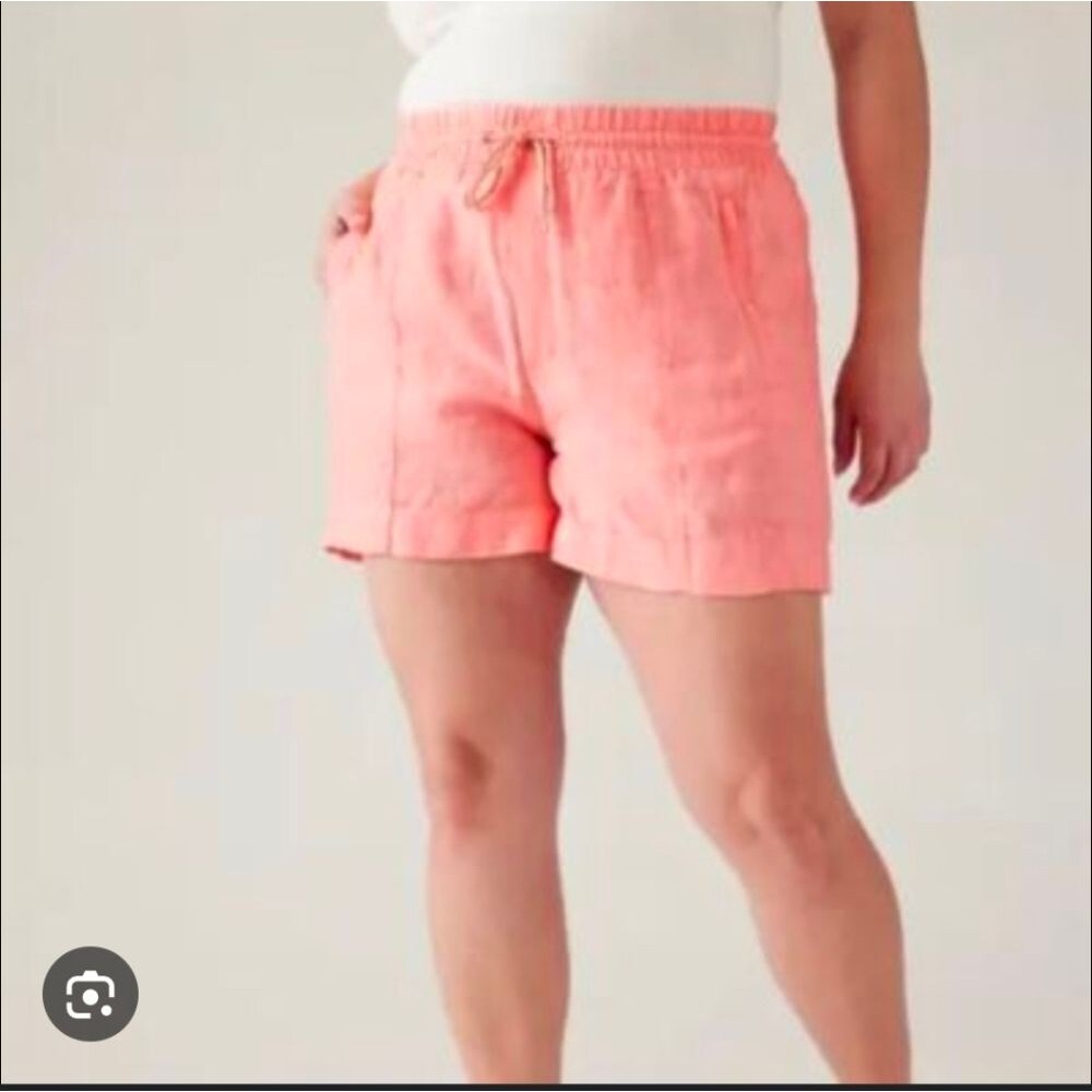 2/30 Athleta Retreat Linen Short coral